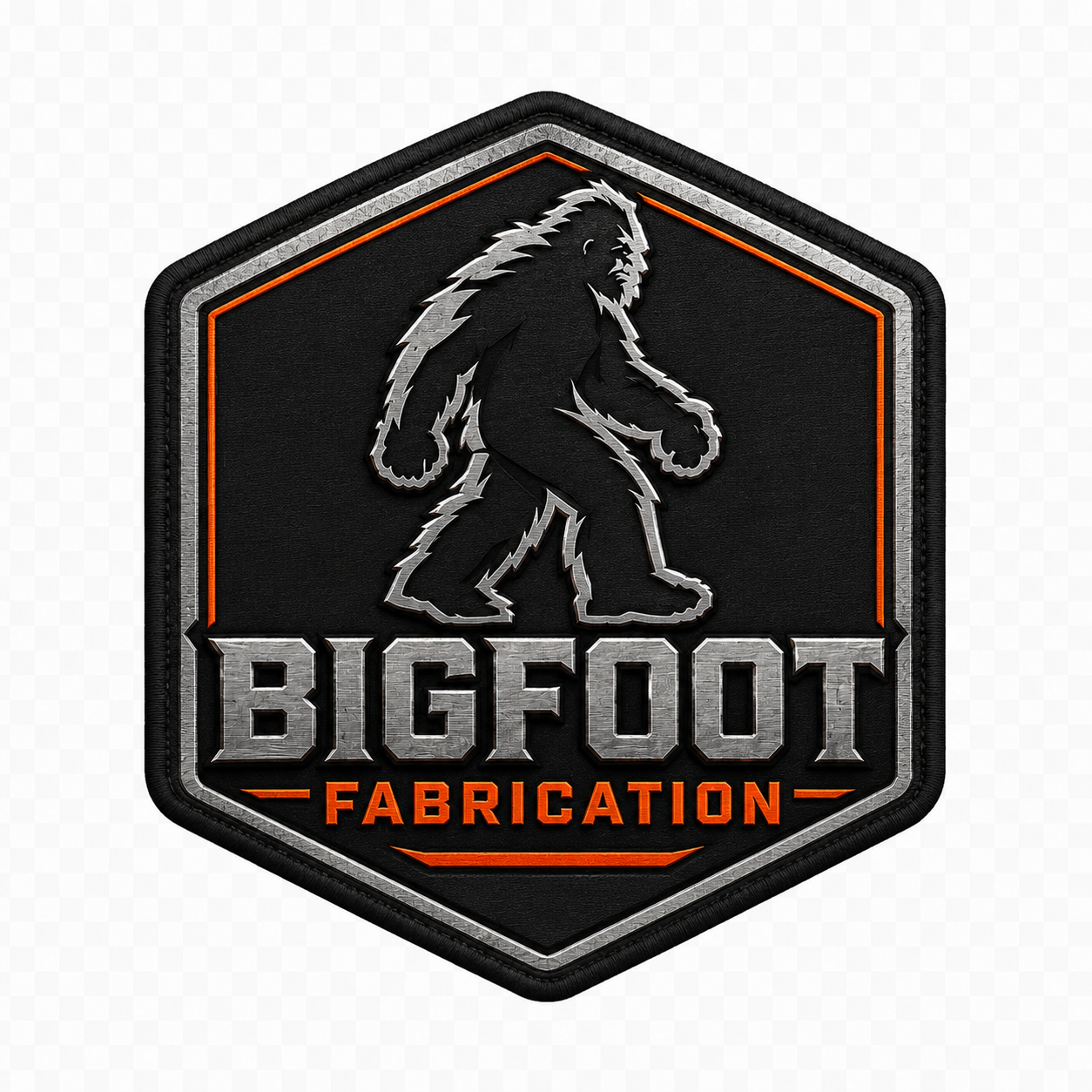Bigfoot Fabrication hex badge logo